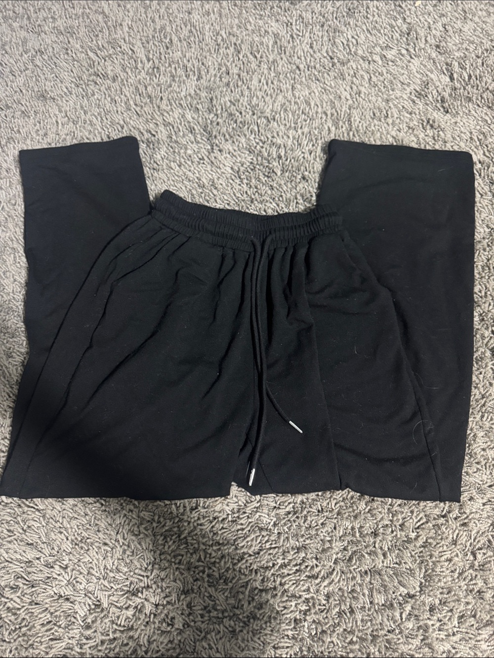 Women's Black Drawstring Jogger Pants